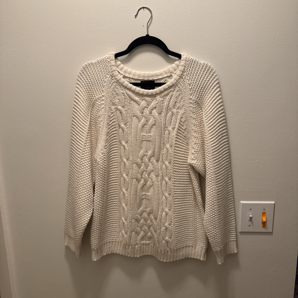 Cozy Cream Cable Knit Sweater